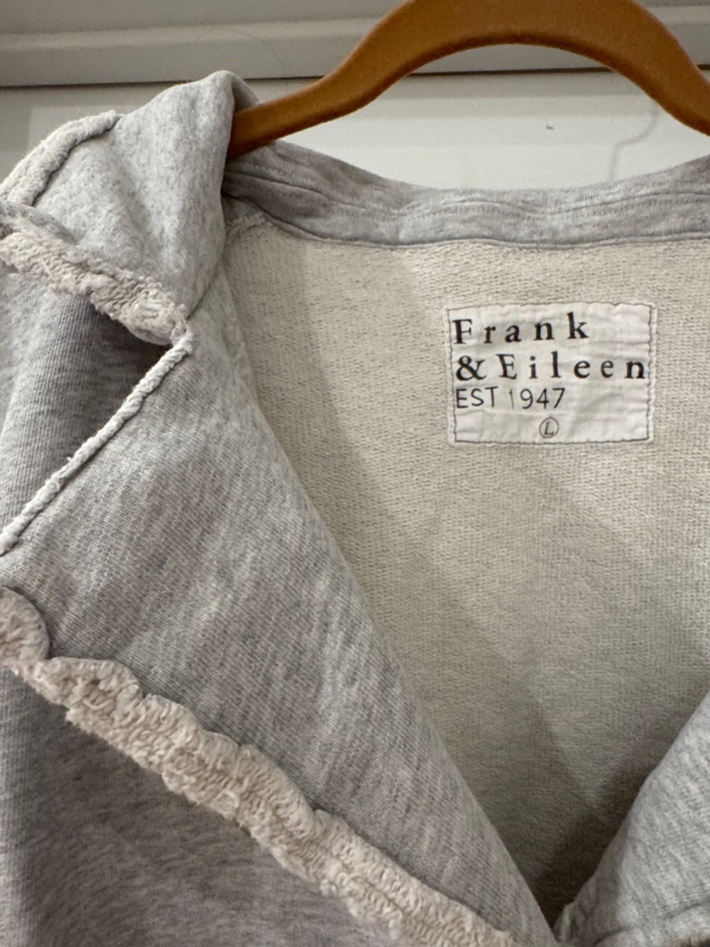 Frank & Eileen Belfast Light Gray Double-Breasted Utility Jacket - Picture 3 of 6